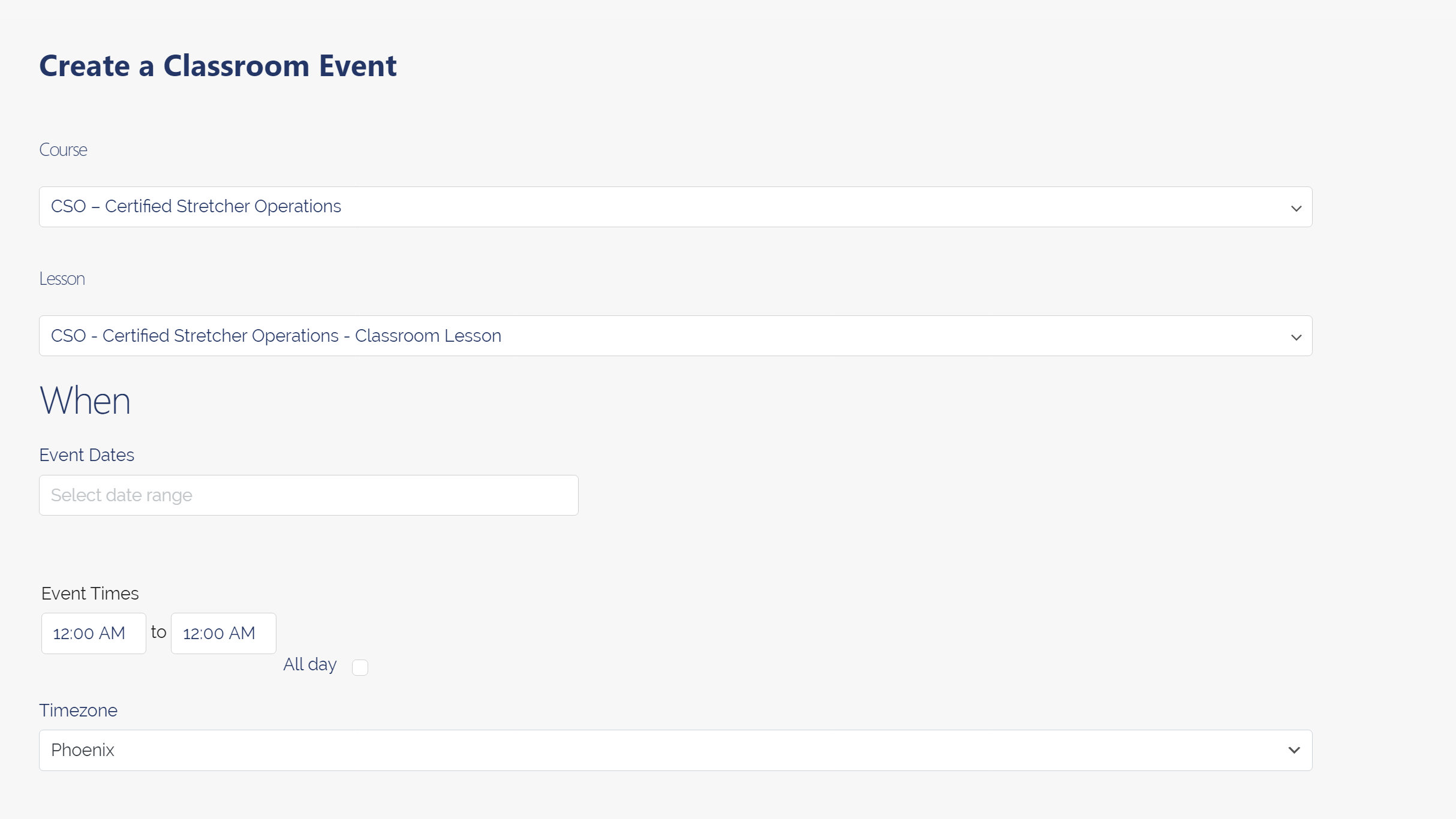 Host your CTS or MnDOT classroom events!